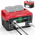 LIVOWALNY 550W Power Inverter Compatible with Milwaukee 18V Battery, DC 18V to