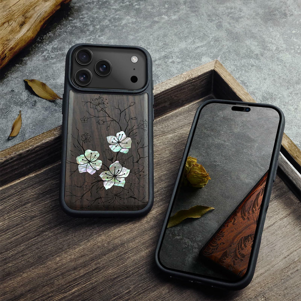Carveit Magnetic Case for iPhone 17 Pro Max Case, Wood Artisan Engraved &