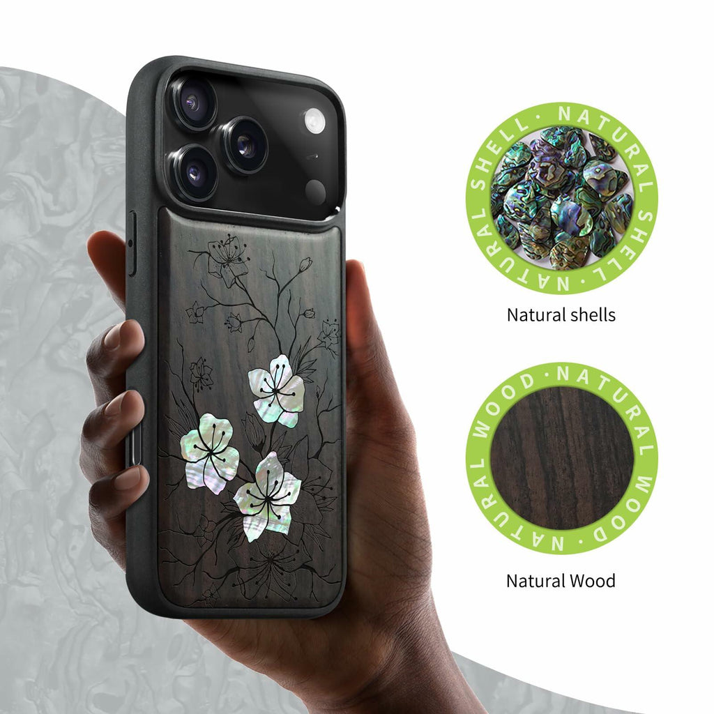Carveit Magnetic Case for iPhone 17 Pro Max Case, Wood Artisan Engraved &
