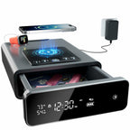 Mboko Biometric Discreet Gun Safe with 12-Hour Time Clock Display, Wireless