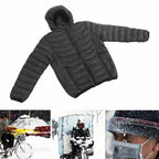 Heated Jackets, 3 Grade Large Lightweight Electric Heating Coat with Hood,