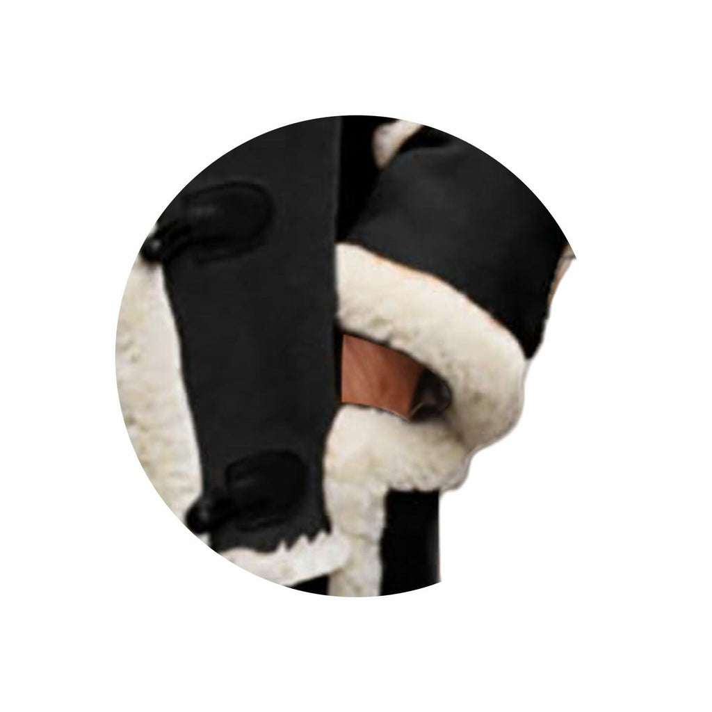 RSZGSWS Men Shearling Coats with Hood Faux Suede Sherpa Lined Sheepskin Jackets