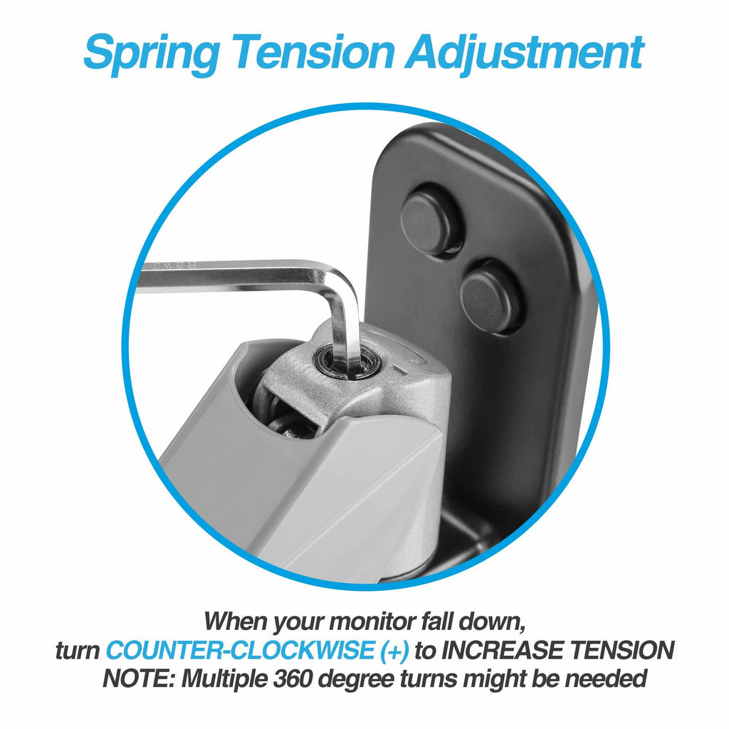 AVLT Dual 13"-32" Monitor Wall Mount fits Two Flat/Curved Computer Screen to