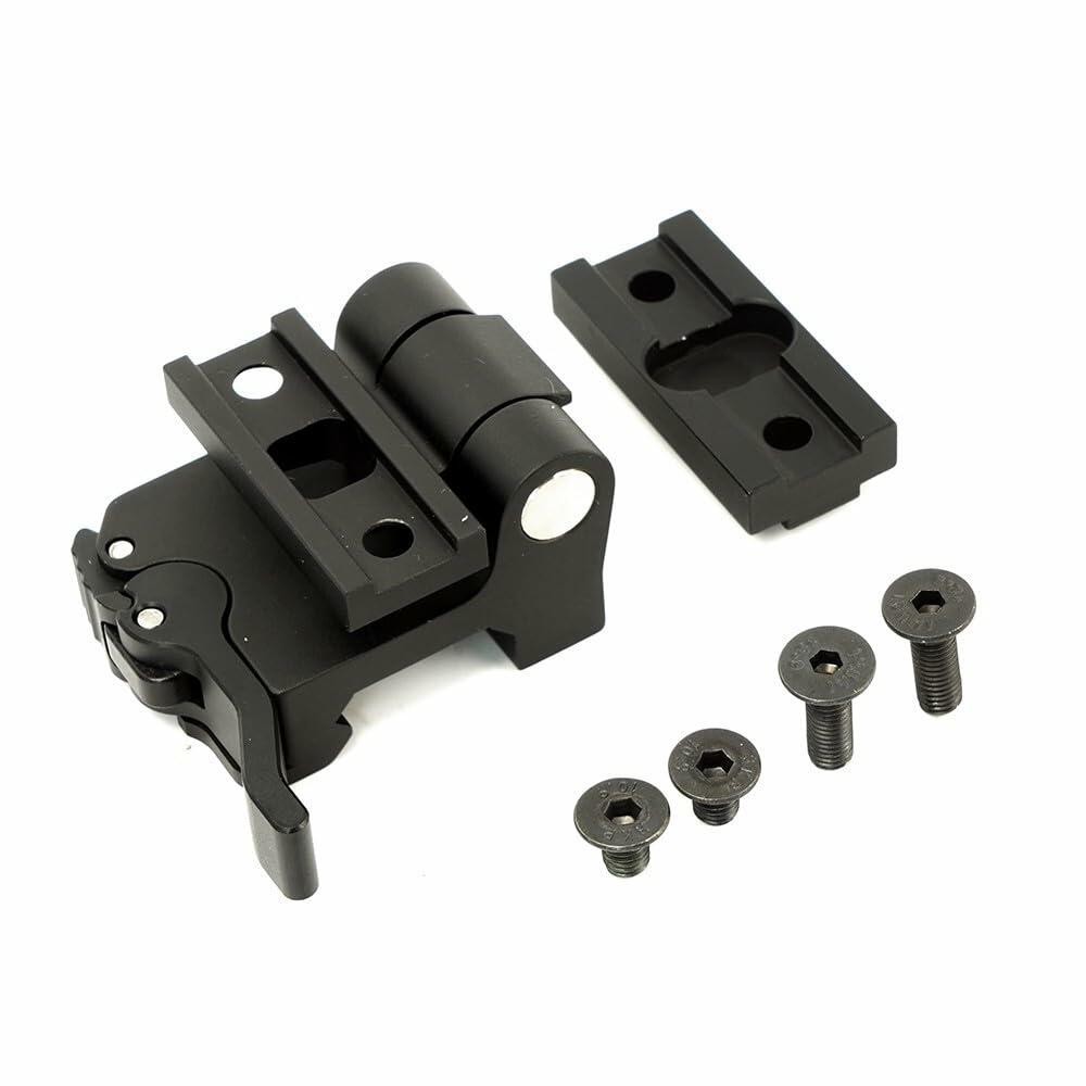 Optic G33 G43 G45 3X/5X Magnifier Flip-to-Side Mount，QD Quick Release/Detach Optics Mount Base With Heighten Spacer Base Combo，Compatible With Standard 20mm Pic Rail Mounting，Lightweight Aluminium