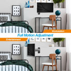 AVLT Dual 13"-32" Monitor Wall Mount fits Two Flat/Curved Computer Screen to