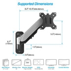 AVLT Dual 13"-32" Monitor Wall Mount fits Two Flat/Curved Computer Screen to