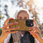 Carveit Magnetic Wooden Case for iPhone 16 Pro Case, Wood Artisan Engraved &
