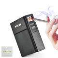 Cigarette Case- with USB Rechargeable Flameless Lighter - Holds 20 Regular