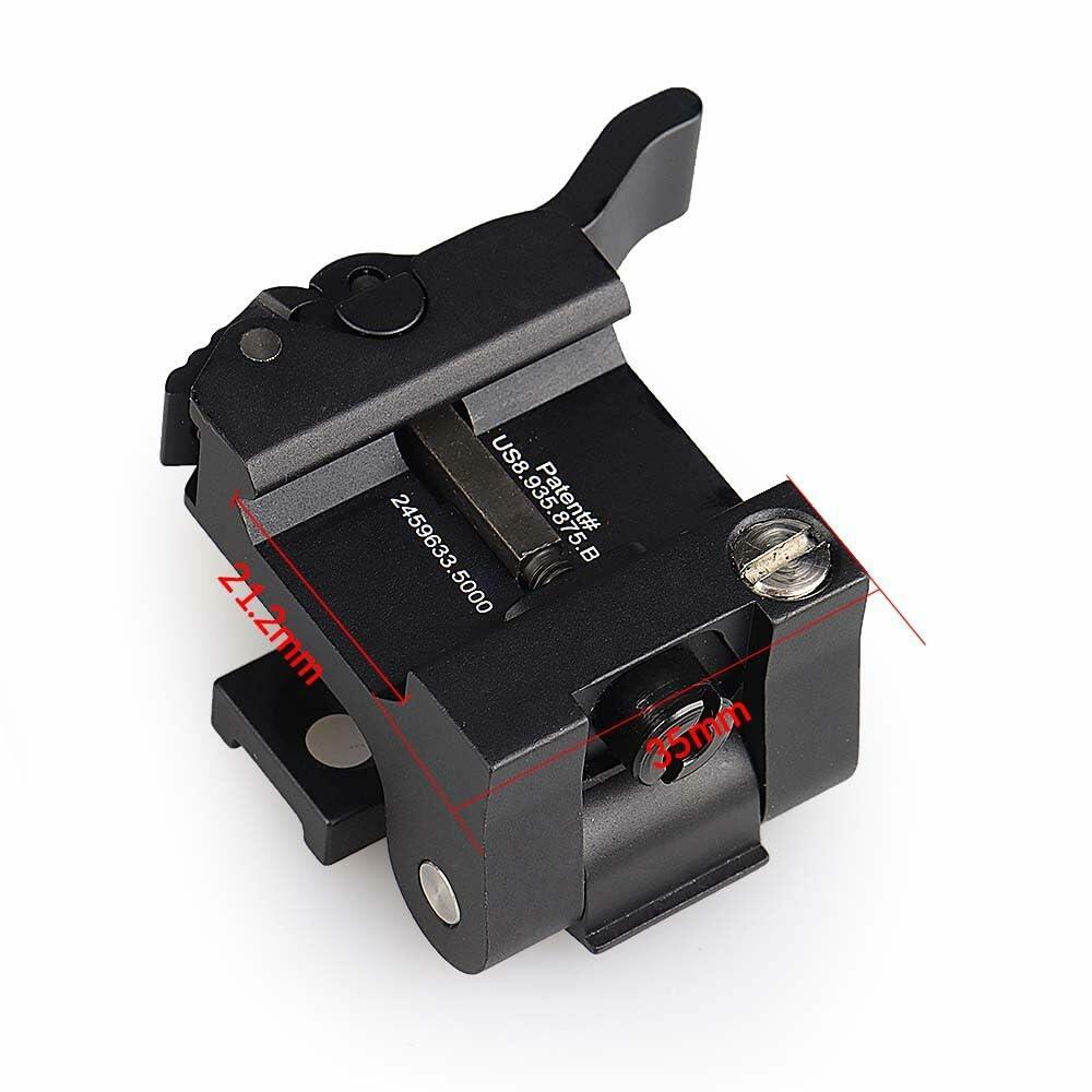 Optic G33 G43 G45 3X/5X Magnifier Flip-to-Side Mount，QD Quick Release/Detach Optics Mount Base With Heighten Spacer Base Combo，Compatible With Standard 20mm Pic Rail Mounting，Lightweight Aluminium