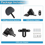 KOLEMO Motorcycle Adjustable Plug-in Driver Backrest Compatible with for