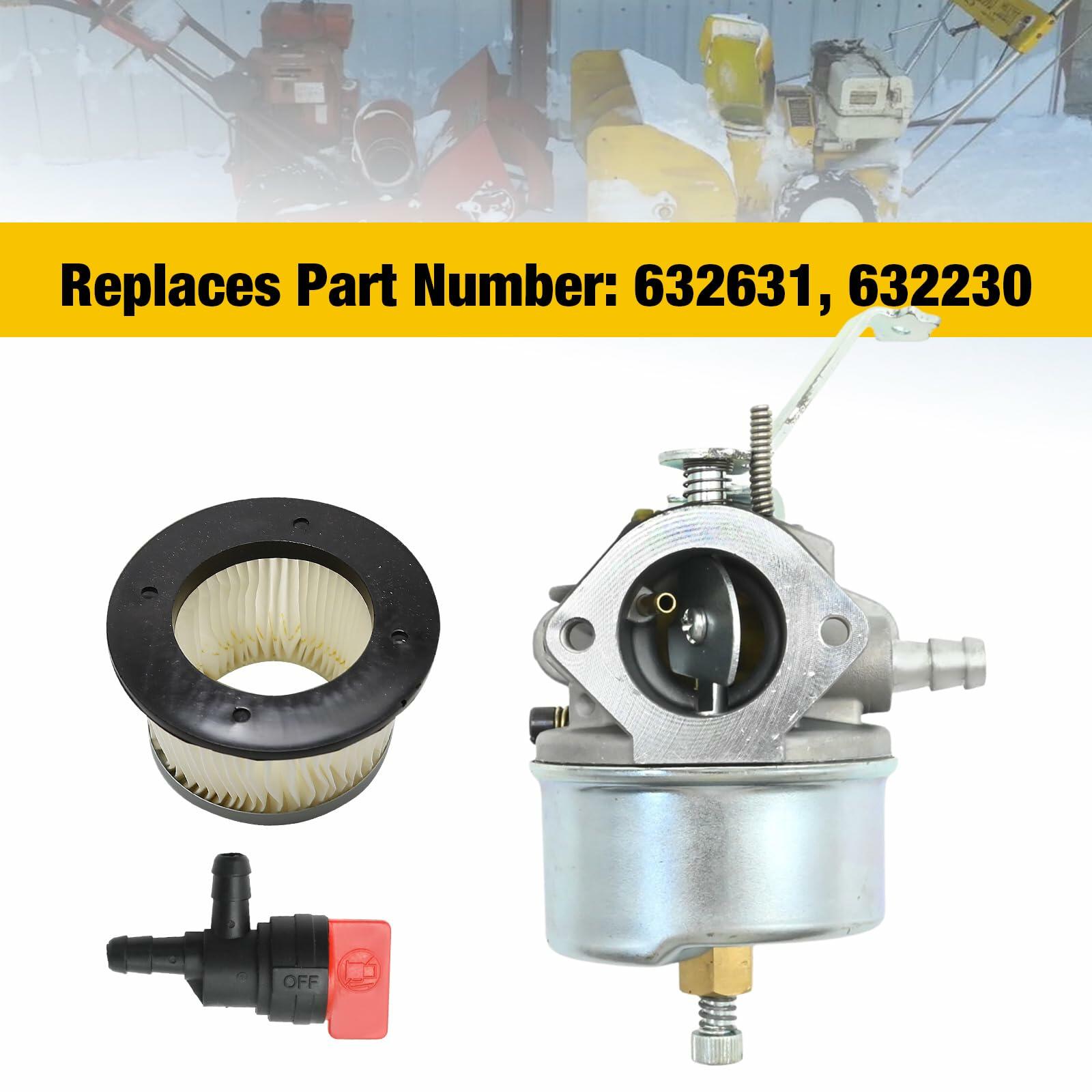 laffoonparts 632631 Carburetor Kit, Replacement for Tecumseh H30 H50 H60 HH60