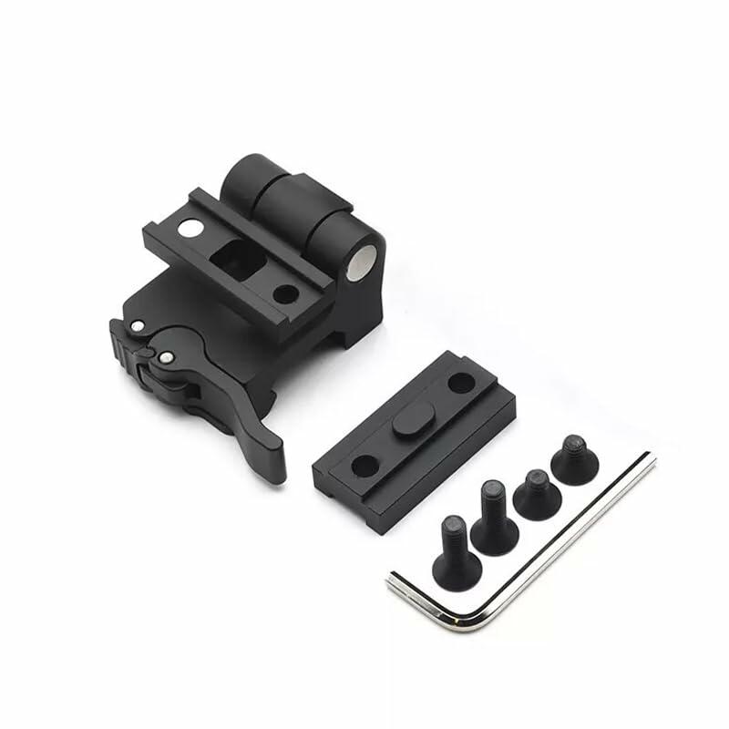Optic G33 G43 G45 3X/5X Magnifier Flip-to-Side Mount，QD Quick Release/Detach Optics Mount Base With Heighten Spacer Base Combo，Compatible With Standard 20mm Pic Rail Mounting，Lightweight Aluminium