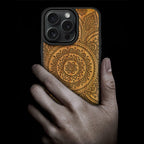 Carveit Magnetic Wooden Case for iPhone 16 Pro Case, Wood Artisan Engraved &