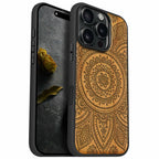 Carveit Magnetic Wooden Case for iPhone 16 Pro Case, Wood Artisan Engraved &