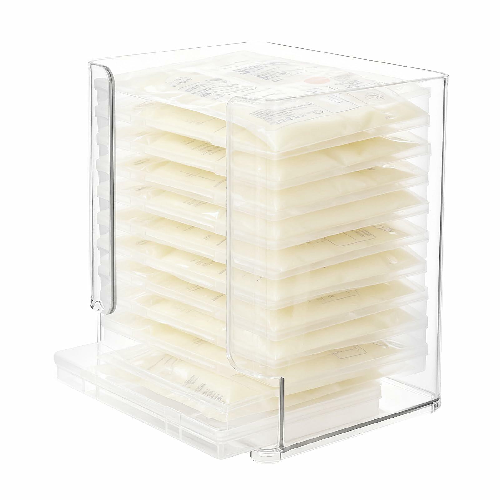 Rainmae Breastmilk Storage Bag Organizer, Breastmilk Freezer Tray, Breast Milk