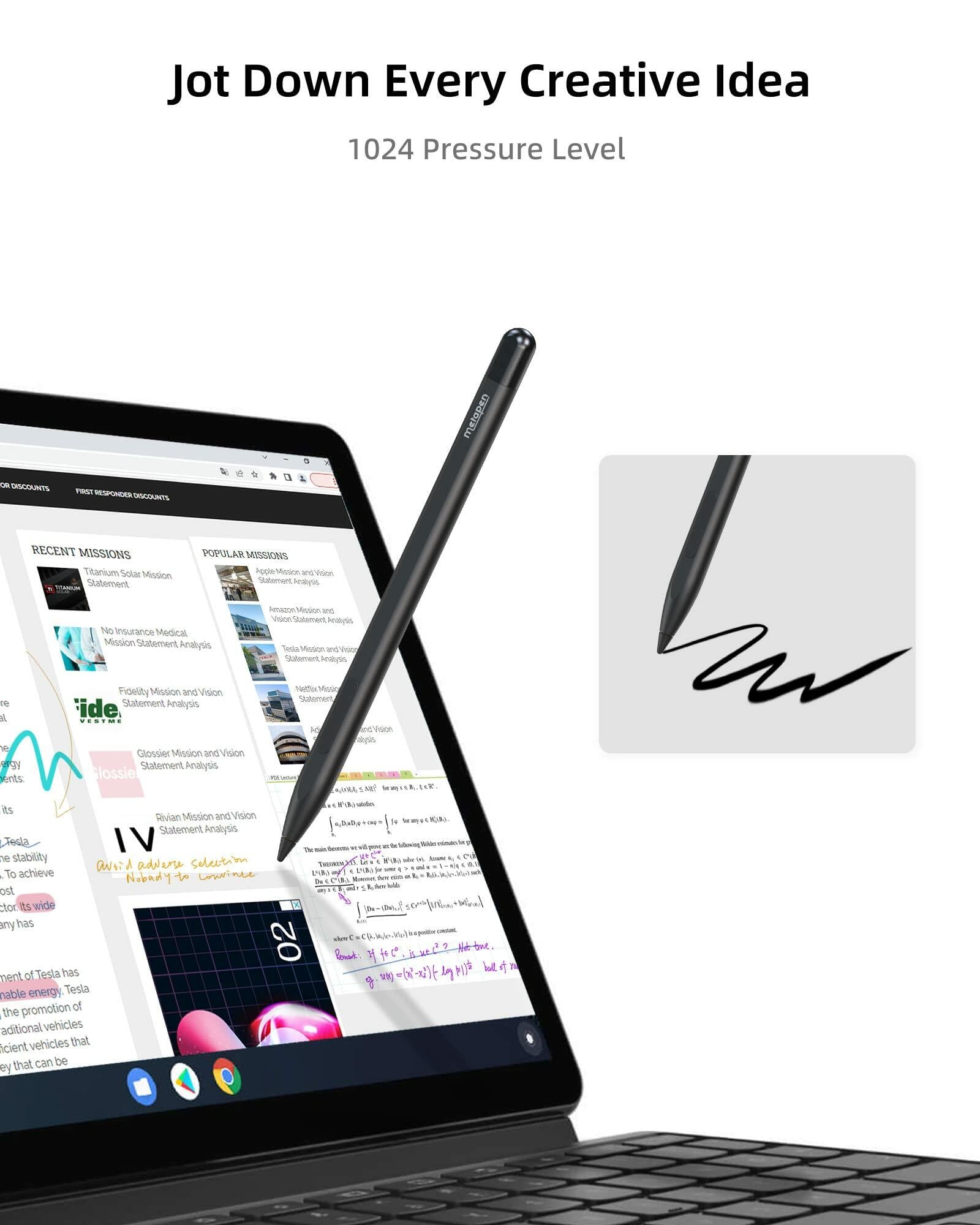 Metapen Stylus Pen M1 for Microsoft Surface (75-Day Battery Life, Smooth