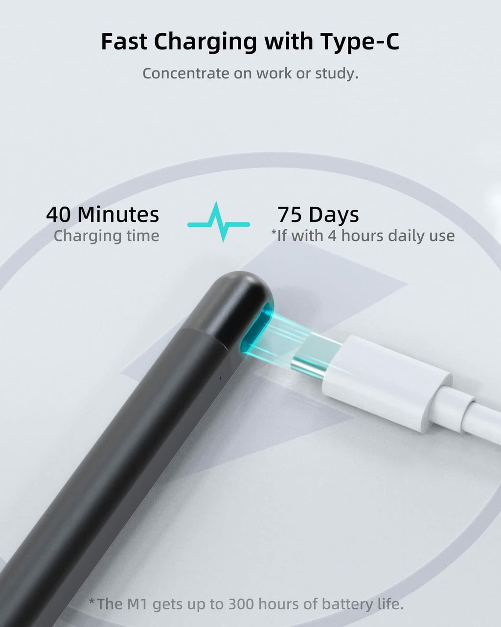 Metapen Stylus Pen M1 for Microsoft Surface (75-Day Battery Life, Smooth