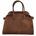 Suede Tote Bag for Women - Top-handle Handbag, Crossbody & Shoulder Bag Options