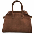 Suede Tote Bag for Women - Top-handle Handbag, Crossbody & Shoulder Bag Options