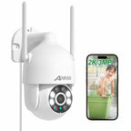 ANRAN 2K WiFi Security Camera Outdoor: 2.4/5GHz Dual-Band, Auto-Tracking, 2-Way