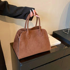 Suede Tote Bag for Women - Top-handle Handbag, Crossbody & Shoulder Bag Options