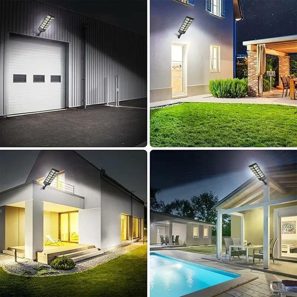 LOPUUFKJJ Solar Street Lights Outdoor Waterproof 200000LM 6500K 504 LED