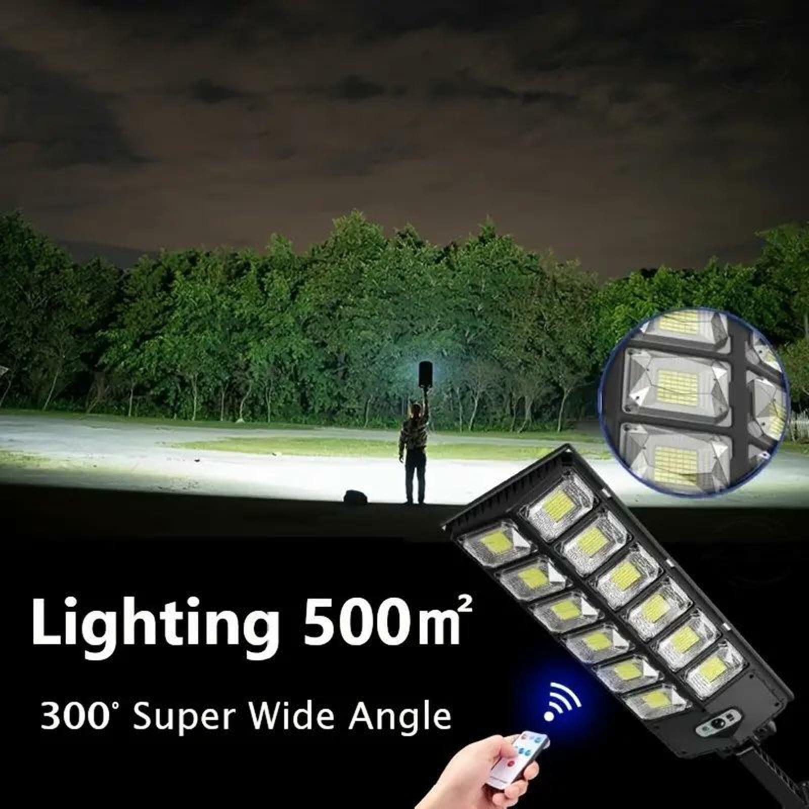 LOPUUFKJJ Solar Street Lights Outdoor Waterproof 200000LM 6500K 504 LED