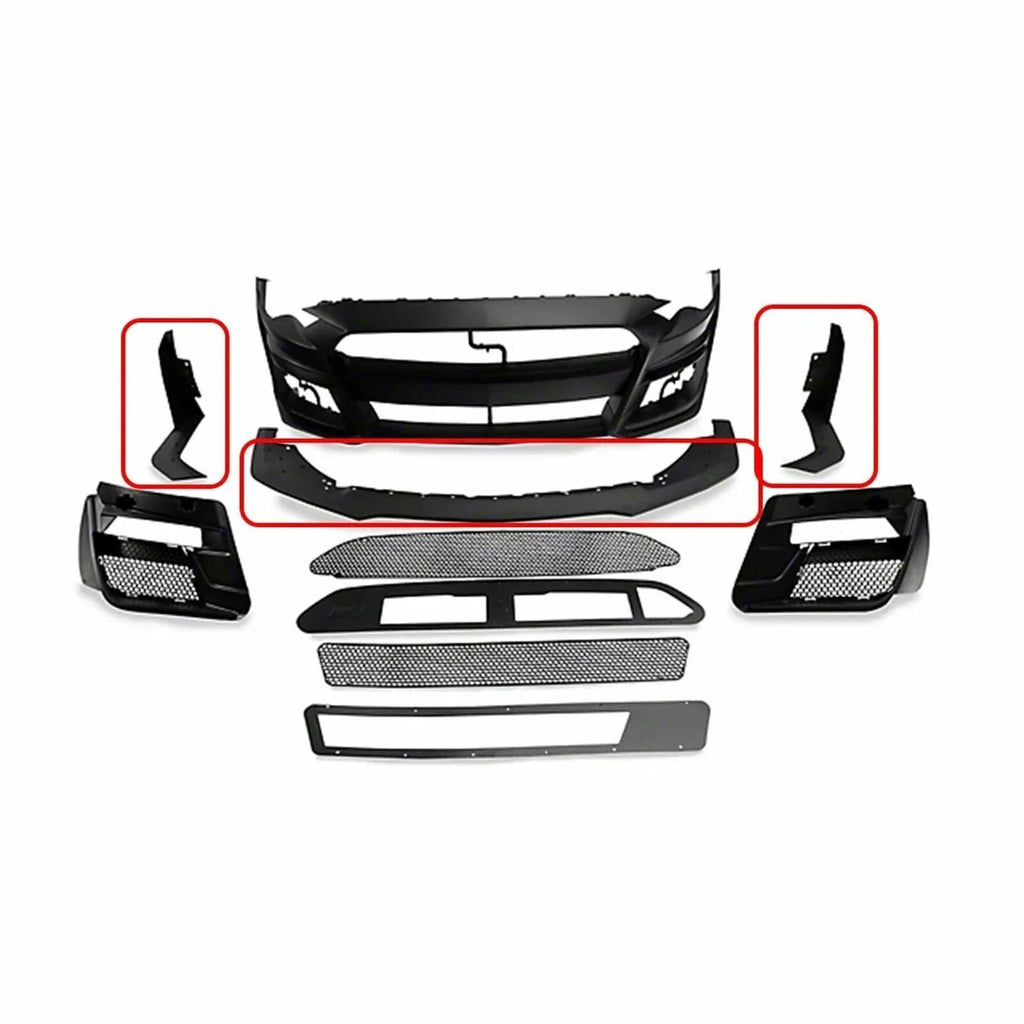 Compatible For Concepts Mustang GT500 Style Front Bumper Replacement Front