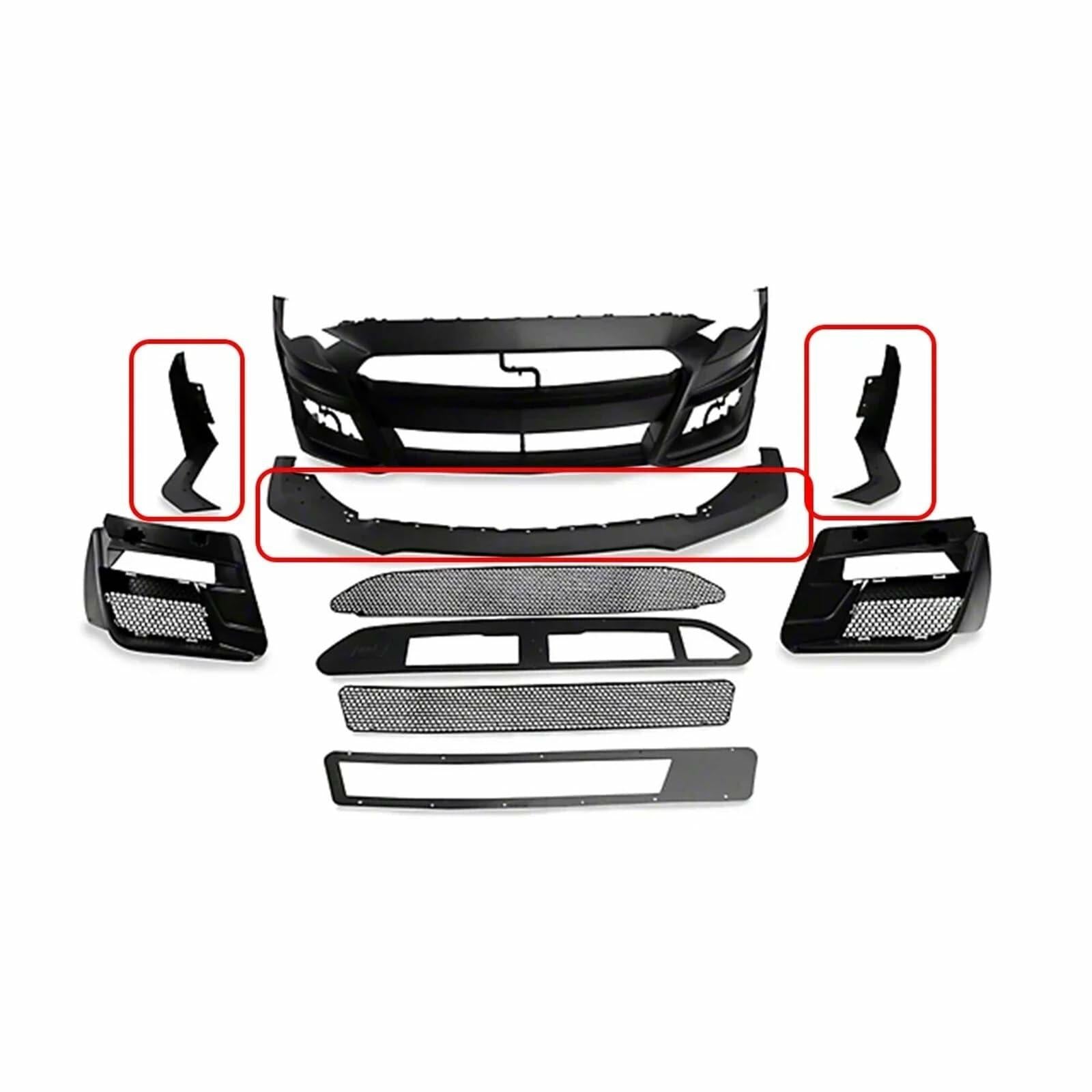 Compatible For Concepts Mustang GT500 Style Front Bumper Replacement Front