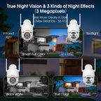 ANRAN 2K WiFi Security Camera Outdoor: 2.4/5GHz Dual-Band, Auto-Tracking, 2-Way