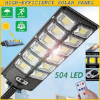 LOPUUFKJJ Solar Street Lights Outdoor Waterproof 200000LM 6500K 504 LED