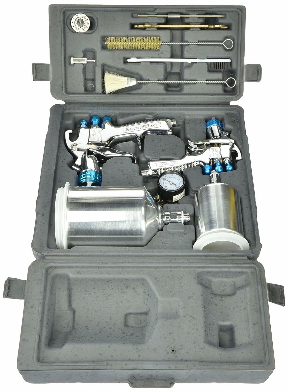 DeVilbiss 802342 StartingLine HVLP Gravity Spray Gun Kit, 2.7, Factory
