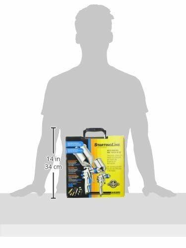 DeVilbiss 802342 StartingLine HVLP Gravity Spray Gun Kit, 2.7, Factory
