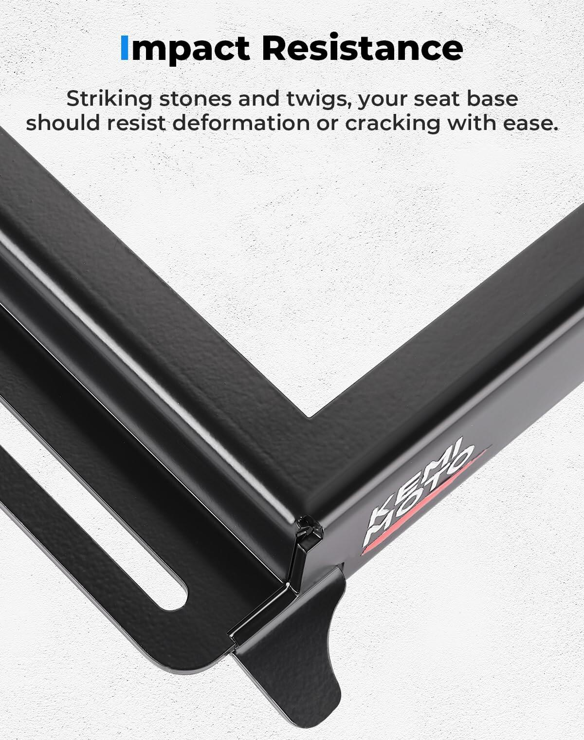 KEMIMOTO 1 Pack UTV Seat Lowering Base Accessories Thick Steel Lower Seat Base