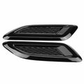 Car Hood Vent,Exterior Hood Air Vent Outlet Wing Trim for 2012-2018 (All Black)