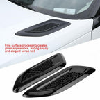 Car Hood Vent,Exterior Hood Air Vent Outlet Wing Trim for 2012-2018 (All Black)