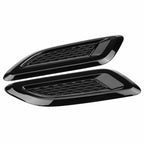 Car Hood Vent,Exterior Hood Air Vent Outlet Wing Trim for 2012-2018 (All Black)