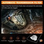JF011E RE0F10A CVT Transmission Filter Kit with Oil Cooler Filter & Pan Gasket