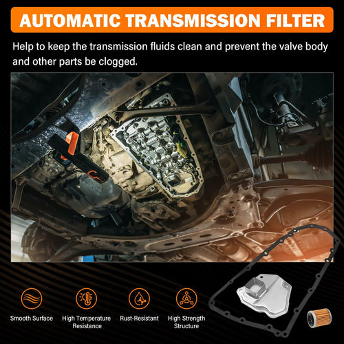 JF011E RE0F10A CVT Transmission Filter Kit with Oil Cooler Filter & Pan Gasket