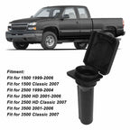 Fabater 47822 Spare Tire Hoist Cover, Tube Spare Tire Carrier Lock Cover,