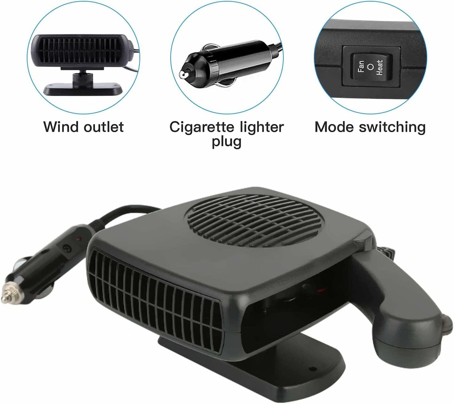 Car Heater 12V- 150W Portable Auto Heater Car Defroster With Plug-in Cigarrete