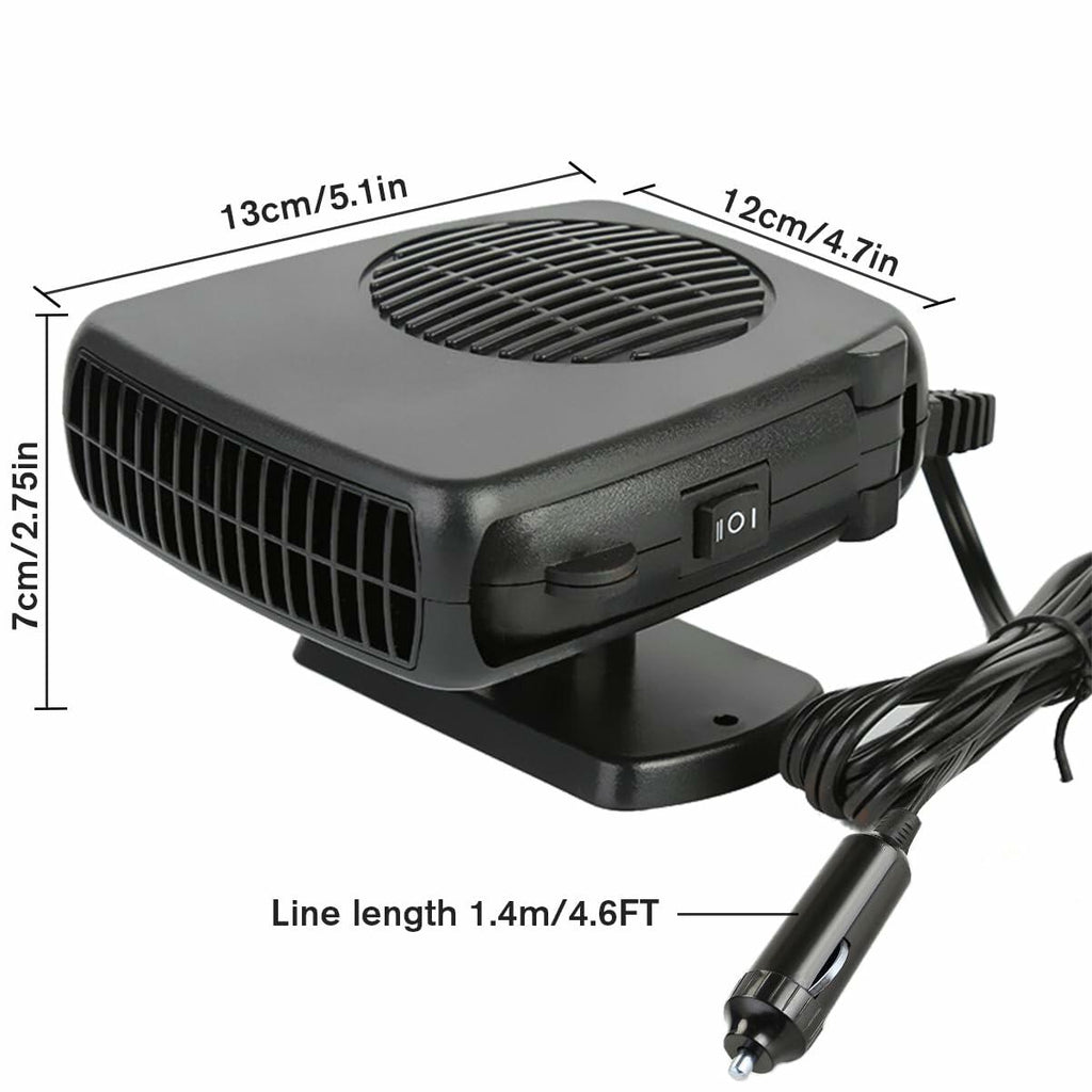 Car Heater 12V- 150W Portable Auto Heater Car Defroster With Plug-in Cigarrete