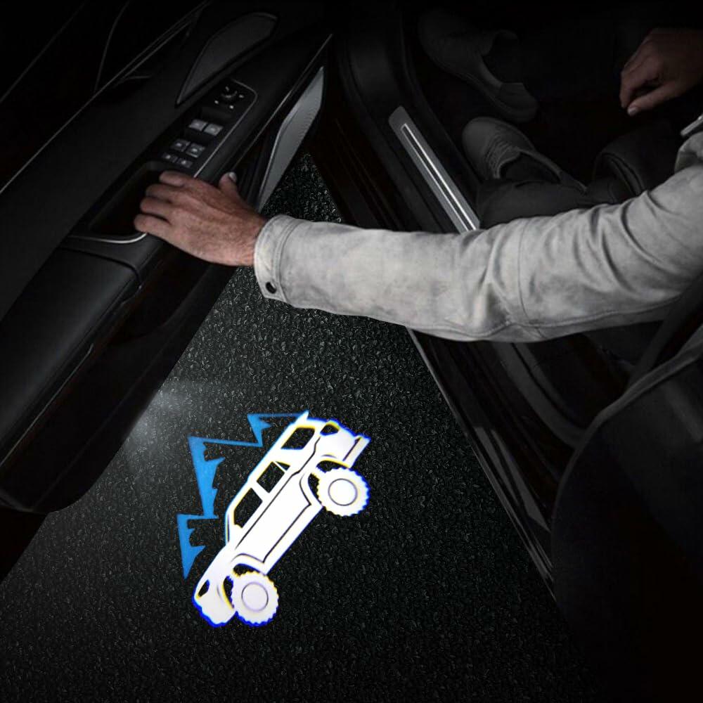 2 PCS LED Car Door Logo Lights Compatible for 4Runner 2010-present Courtesy