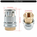 VOCUE Heavy-Duty Metal Air Nozzle with Quick Connector,Closed Flows Tire