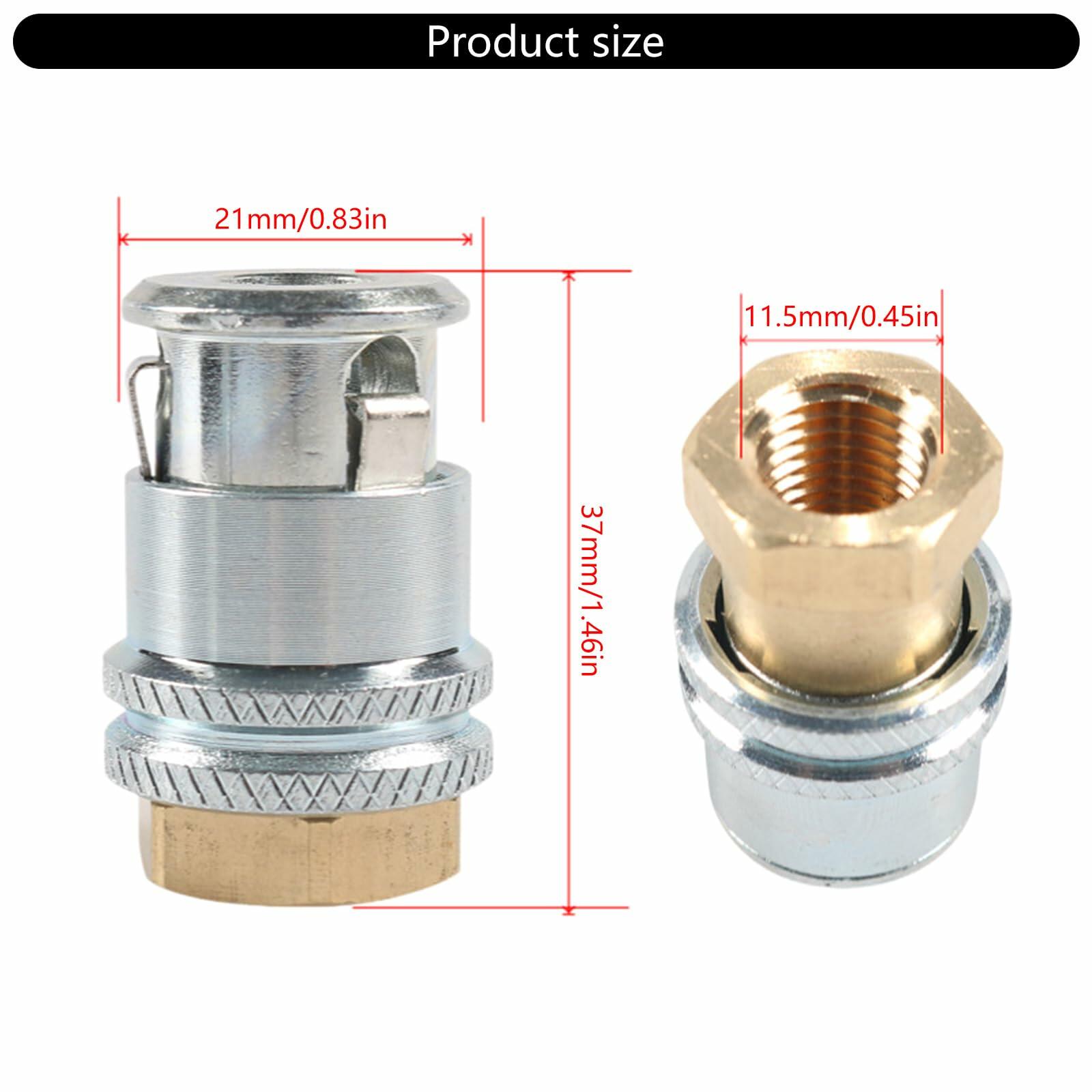 VOCUE Heavy-Duty Metal Air Nozzle with Quick Connector,Closed Flows Tire