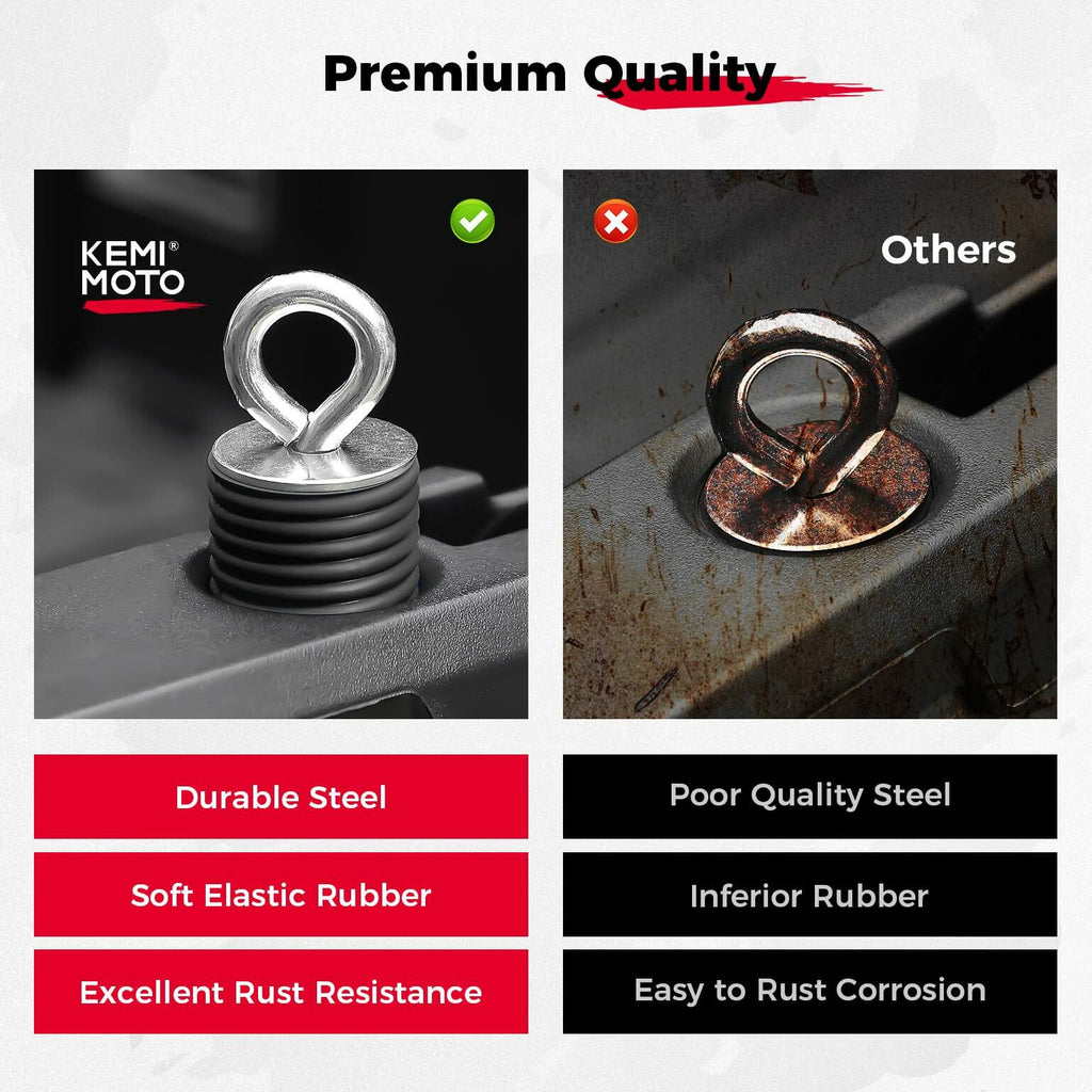 KEMIMOTO UTV Tie Down Anchor Compatible with Polaris Ranger 1000 XP 900 XP 800