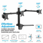 AVLT Triple 27" Monitor Desk Mount Freestanding Mount Three(3) Monitors on
