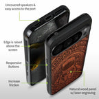 Carveit Magnetic Wooden Case for Google Pixel 10 / Pixel 10 Pro Case, Wood