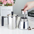 Easyworkz Stainless Steel Coffee Funnel Filter, Espresso Maker Replacement,4 cup