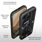 Carveit Magnetic Case for iPhone 16 Pro Max Case, Wood Artisan Engraved &